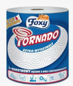 Ręcznik papierowy FOXY TORNADO - 3 warstwy, wytrzymały i wydajny, 1 szt.