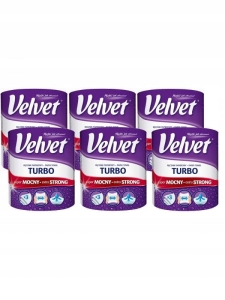 Velvet Turbo Ręcznik papierowy 330 listków x 6 sztuk