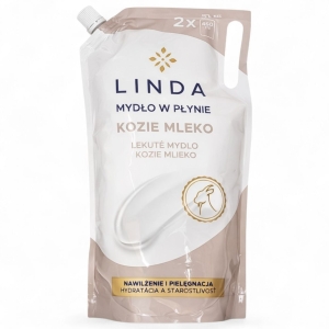  LINDA Kremowe Mydło w płynie do rąk  Kozie Mleko GOAT MILK SOFT 900ml 