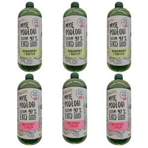 Ekologiczny Płyn do Mycia podłóg W5 Pure Home Zestaw 6 x 1l 