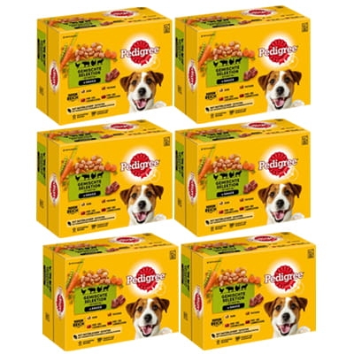 Mokra karma PEDIGREE Adult dla psów w sosie  4 smaki saszetka 6 x 12x100g.jpg