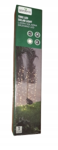 Lampa solarna wbijana Lampa solarna LED drzewko jasne światło 92 cm idealna do ogrodu