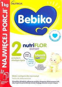 Mleko modyfikowane Bebiko 2 nutriFLOR EXPERT 1000 g 7-12 miesięcy
