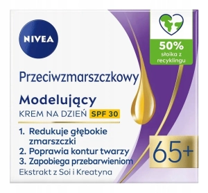 NIVEA Przeciwzmarszczkowy + Modelujący krem na dzień SPF30 65+ 50ml
