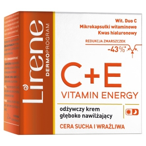 LIRENE Vitamin Energy C+E KREM odżywczy - nawilżający dzień i noc 50 ml