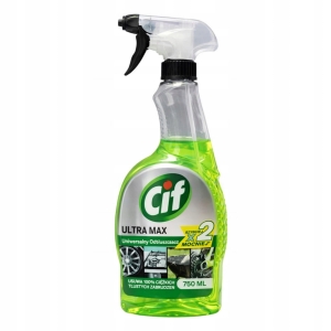 Płyn do usuwania brudu, tłuszczu CIF spray ULTRA odtłuszczacz 750ml zielony