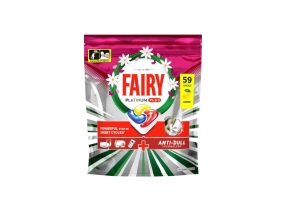 Fairy Platinum Plus Lemon kapsułki do zmywarki, 59 sztuk 