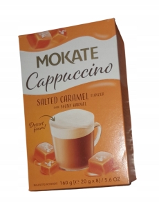 Mokate Cappuccino SOLONY KARMEL 20g x 8 sztuk idealne na prezent