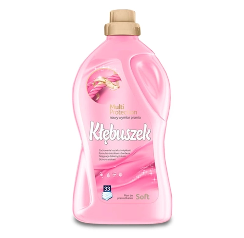 Kłębuszek Soft Płyn do prania delikatnych tkanin  1,82l  33 prania