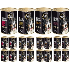 Karma mokra dla psa MIX smaków 20x400g Activ Pet