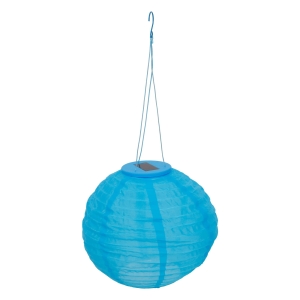 Lampion solarny Lampka LED 28 cm niebieski