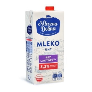 Mleko UHT BEZ LAKTOZY 3,2% Polskie Mleczna Dolina 1 L