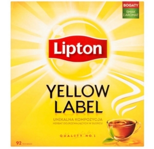 Herbata Czarna Ekspresowa Lipton Yellow 92tor 184g