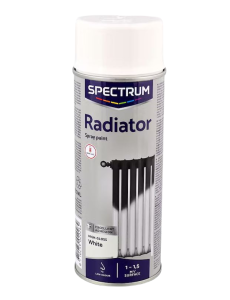 Farba do grzejników w sprayu Spectrum 400 ml Biała