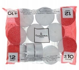 Podgrzewacze świeczki  Candra 12 szt 10h  tealight