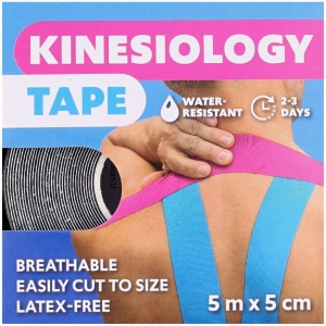 Taśma Kinezjologiczna Kinesjotaping Tape  Niebieska 5m
