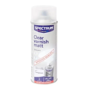 Bezbarwny lakier w sprayu Spectrum Matowy 400 ml