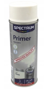 Farba podkładowa w sprayu matowa BIAŁY 400 ml Spectrum