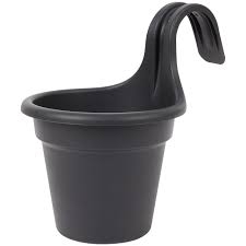 Doniczka balkonowa Zawieszana Czarna Ø 20 cm