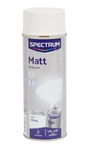 Farba w sprayu Spectrum 400 ml matowa biała