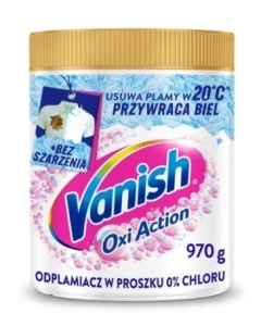 Vanish Odplamiacz W Proszku Do Rzeczy Białych Multi Action White 970g