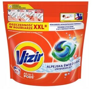 VIZIR KAPSUŁKI DO PRANIA UNIWERSALNE ALPEJSKA ŚWIEŻOŚĆ ALL IN 1 PODS XXL
