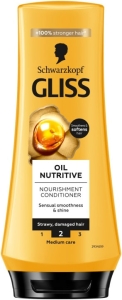 Odżywka do włosów odżywcza Schwarzkopf Gliss Oil Nutritive z kwasami Omega 9 i olejem