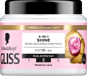 Gliss Shine Liquid Silk maska do włosów 4 w 1 nadająca blasku 400 ml