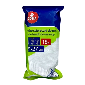 Zosia Suche ściereczki do mopa 21x27cm 18szt