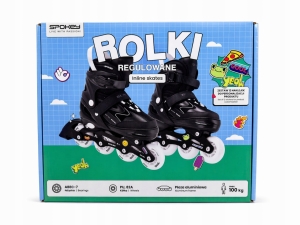 Rolki regulowane SPOKEY 38-41 ABEC-7 PU 82A aluminiowe do 100kg