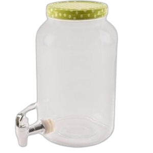 Dzbanek szklany z kranikiem Słoik na lemoniadę Kranik 3,6 L 
