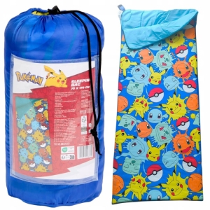 Śpiwór turystyczny dla dzieci pokemon dziecięcy 70 x 170 cm 