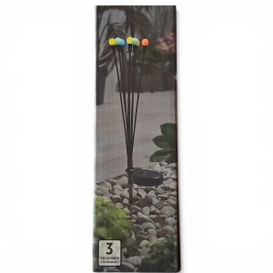 Lampa solarna wbijana LED  kolorowe kulki ŚWIETLIKI ŚWIETLNE 67 cm 8 trybów świecenia 