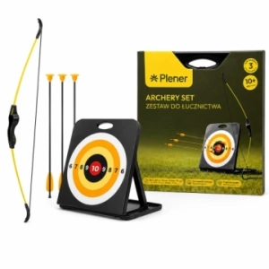 Plener Zestaw Do Łucznictwa Łuk 132,5cm Tarcza I 3 Strzały 70cm
