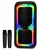 Głośnik karaoke Syste RGB 20W BT z 2 mikrofonami Przenośny bezprzewodowy