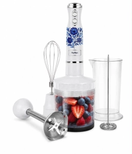 Blender ręczny Hoffen AK-0147 700 W biały w kwiaty kwiatki