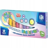 ASTRA Plastelina pastelowa 12 kolorów o zapachu limonki