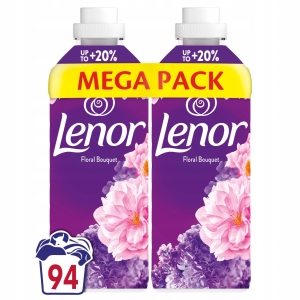 Lenor Floral Bouquet Płyn do Płukania Tkanin – 2 × 987 ml Mega Pack