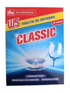 TABLETKI DO ZMYWARKI - W5 - CLASSIC - 80 TABLETEK x 12g