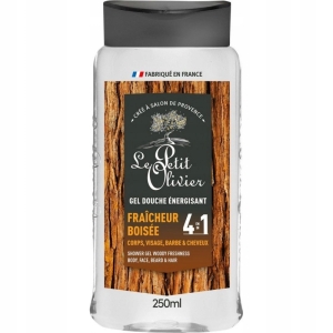 Le Petit Olivier Energizują żel pod prysznic dla mężczyzn 4w1 Drzewny 250ml