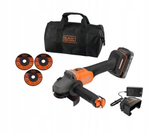 Akumulatorowa szlifierka kątowa POWERCONNECT 18V Black+Decker BCG6L8D1S-QW