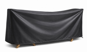 Pokrowiec ogrodowy na zestaw 213 x 66 x 78 cm czarny