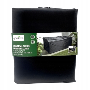 Pokrowiec ogrodowy na zestaw 185 x 73 x 78 cm czarny