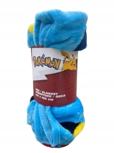 POKEMON KOC Kocyk dziecięcy odcienie niebieskiego 130 x 160 cm