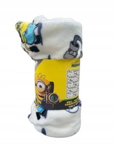 MINIONS Kocyk dziecięcy odcienie białego 130 x 160 cm