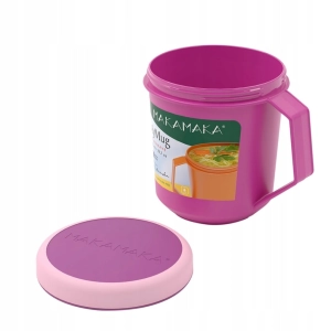 Kubek na zupę do mikrofali szczelny z uchwytem MyMug 670 ml MAKAMAKA