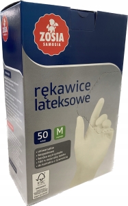 Rękawice lateksowe Zosia 50szt M