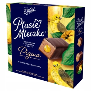 Ptasie Mleczko czekoladowe z galaretką pigwową w czekoladzie 340 g E. Wedel