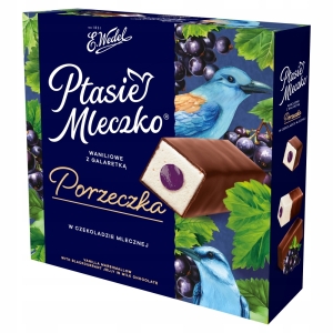 E.Wedel Ptasie Mleczko pianki mleczne z galaretką porzeczkową 340 g