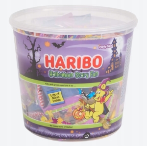 Haribo Scary Fun Żelki Owocowe Mix smaków Mini Paczki Dynia Halloween 800g